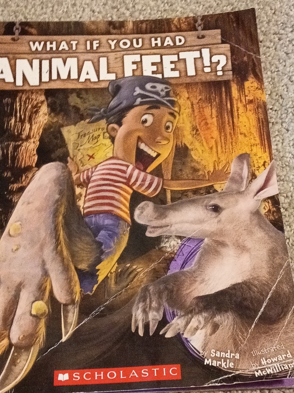 Scholastic Brown, Beige, Purple, Red Children's Adventure Cover